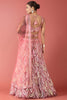 Lovely Pink Soft Net Embroidered Lehenga Choli with Dupatta for Wedding