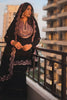 Elegant Black Faux Georgette Embroidered Sharara Suit Designer Dupatta