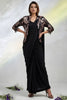 Black Sequins Embroidered Ready to Wear Designer Saree with Jacket