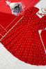 Graceful Red Chinon Anarkali Suit Thread Sequence Work Dupatta