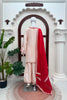 Stylish Off White Embroidered Salwar Suit Thread Work Matching Dupatta for Women