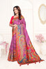 Elegant Purple Multicolor Printed Saree with Designer Saree