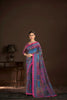 Multicolor Premium Crepe Silk Digital Foil Print Saree for Wedding