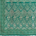 Green Banarasi Silk Saree with Rich Gold Zari Weaving Traditional Motifs