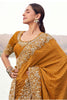 Designer Beige Silk Saree with Heavy Matching Blouse