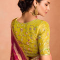 Pink Gold Soft Silk Saree with Zari Border Designer Blouse