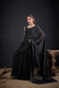 Black Embroidered Silk Saree with Designer Blouse