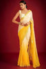 Elegant Yellow Soft Georgette Saree Thread Work for Women