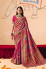 Rani Pink Paithani Silk Saree Multicolor Zari Weaving Saree 