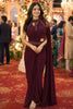 Wine Purple Designer Saree with Embellished Blouse