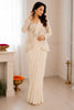  Off White Ready-to-Wear Saree Heavy Embroidered Designer Jacket 