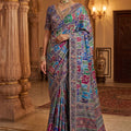 Royal Multicolor Patola Silk Saree Woven Design Traditional Saree
