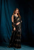 Black Silk Saree with Gold Silver Zari Designer Party Wear Saree