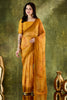 Mustard Yellow Woven Designer Saree with Matching Blouse
