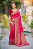 Traditional Pink Kanjivaram Silk Saree Rich Gold Zari Border Designer Pallu