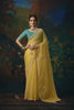 Radiant Yellow Silk Saree with Beads Work and Designer Border for Women