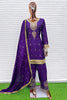 Elegant Purple Chinon Silk Embroidered Salwar Suit Dupatta Festive Wear