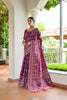 Wine Purple Cotton Silk Saree with Traditional Woven Border