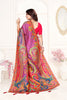 Elegant Purple Multicolor Printed Saree with Designer Saree