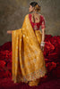 Mustard Yellow Banarasi Silk Saree Rich Gold Zari Weaving Embroidered Border
