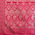 Luxury Rani Pink Banarasi Silk Saree Rich Gold Zari Weaving Traditional Motifs