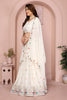 Ivory White Embroidered Lehenga Choli with Dupatta Silk Blend Wedding Festive Wear