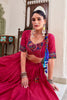 Pink Embroidered Navratri Lehenga Choli with Contrast Dupatta Traditional Gujarati Garba Ghaghra Choli