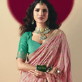 Elegant Pink Banarasi Silk Saree Festive Wear Saree