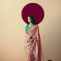 Elegant Pink Banarasi Silk Saree Festive Wear Saree
