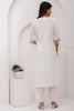 Glorious White Viscose Silk Embroidered Salwar Suit with Floral Dupatta