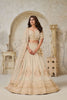 Stunning Cream Silk Embroidered Lehenga Choli with Matching Dupatta for Wedding
