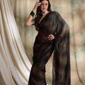 Black Shimmer Party Wear Saree Designer Saree