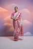 Sea Green Banarasi Silk Saree Pink Meenakari Border Traditional Saree