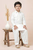 Trendy White Viscose Pathani Kurta Pajama Set for Boys