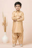 Stylish Beige Viscose Pathani Kurta Pajama Set for Boys