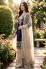 Elegant Navy Blue Embroidered Silk Readymade Salwar Suit with Net Dupatta