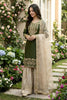 Stylish Dark Green Embroidered Silk Readymade Salwar Suit with Net Dupatta