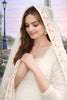 Stunning Off-Whtie Floral Embroidered Georgette Sharara Set with Dupatta for Wedding