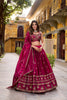 Stunning Rani Pink Rangoli Silk Embroidered Lehenga Choli with Matching Dupatta for Wedding