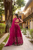 Stunning Rani Pink Rangoli Silk Embroidered Lehenga Choli with Matching Dupatta for Wedding