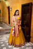 Graceful Yellow Paithani Silk Lehenga Choli with Multicolor Floral Dupatta