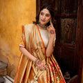 Lovely Off-White Paithani Silk Lehenga Choli with Multicolor Floral Dupatta for Wedding