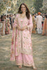 Lovely Pink Floral Printed Embroidered Silk Kurta Palazzo Set with Dupatta for Wedding
