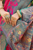 Rani Pink and Green Banarasi Silk Saree with Rich Zari Woven Border
