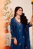 Glorious Navy Blue Embroidered Vichitra Silk Salwar Suit with Dupatta for Wedding