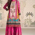 Graceful Rani Pink Embroidered Crepe Salwar Suit for Festive Wear