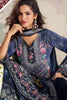 Unique Navy Blue Embroidered Salwar Suit with Dupatta for Festive Wear