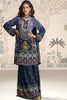 Unique Navy Blue Embroidered Salwar Suit with Dupatta for Festive Wear