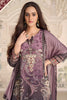 Latest Mauve Embroidered Crepe Salwar Suit with Dupatta for Festive Wear