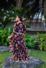 Elegant Black Floral Printed Georgette Salwar Suit with Dupatta for Festival